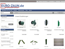 Tablet Screenshot of euro-zaun.de